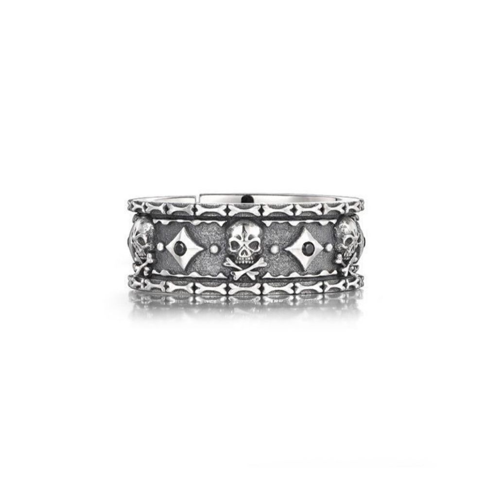 Brand New S925 Silver Skulls Ring Adjustable Size